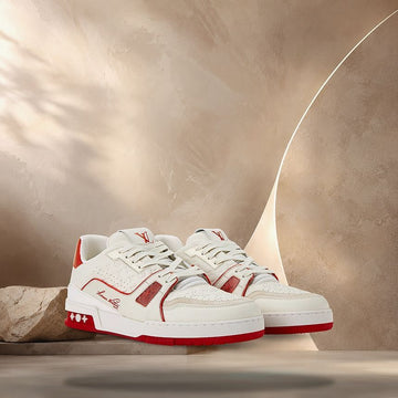 LOUIS VUITTON Trainer Sneaker Rot 158372465 [P]