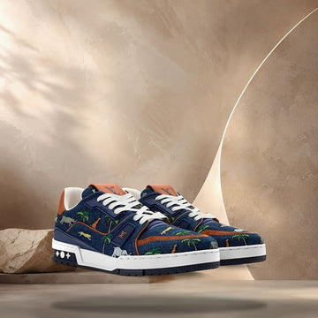 LOUIS VUITTON Trainer Sneaker Blau 158372493 [P]
