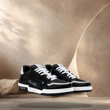 LOUIS VUITTON Trainer Sneaker Schwarz 158372508 [P]