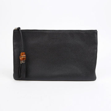 Gucci Bamboo Tassel Clutch Bag Black 158373494 [P]