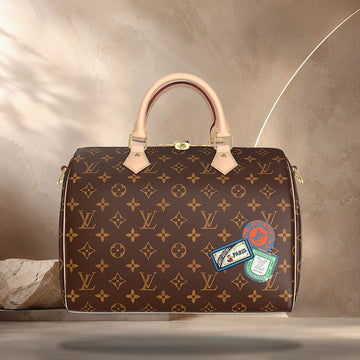 LOUIS VUITTON Speedy Bandoulière 30 Mon Monogram Coated Canvas 158374159 [P]