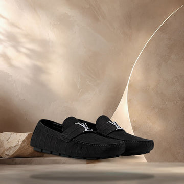 LOUIS VUITTON モンザ モカシン ブラック 158374795 [P]