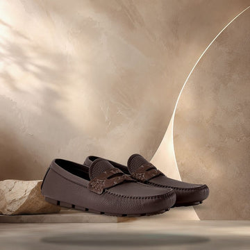 Louis Vuitton Monza Moccasin Brown 158374805 [P]