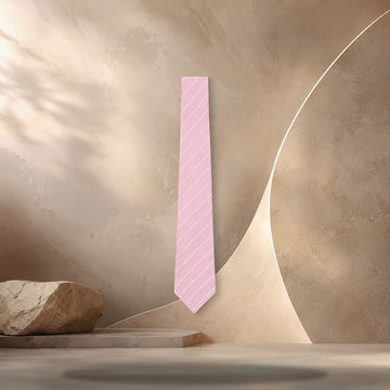 Louis Vuitton Pinstripes Micro Flower Tie Light Pink M98099 158375508 [P]