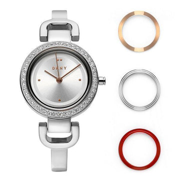 DKNY Uhr NY2861 Stadt Link Lünette Set Damen Metall Uhr 141514936 [P]