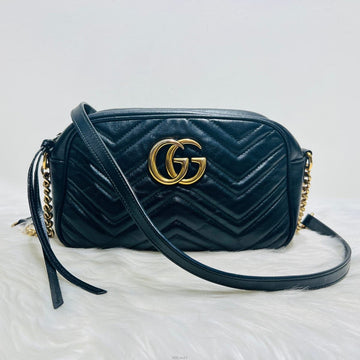 GUCCI GG Marmont Matelassé Kleine Crossbody- Tasche 447632 158377598 [P]