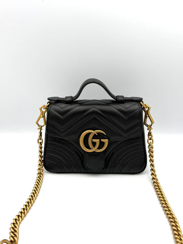 GUCCI Mini Top Handle Bag Schwarz (547260) Zustand A+ 158377641 [P]