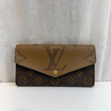 LOUIS VUITTON Monogram Umkehrung Braun Sarah Geldbörse 158378180 [P]
