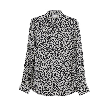 SAINT LAURENT Grafisches Seidenhemd Größe 37 158313089 [P]