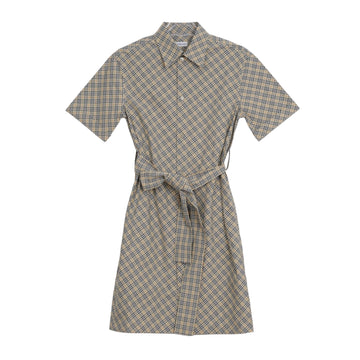 BURBERRY Checkered Kleid mit Gürtel 36 158314814 [P]