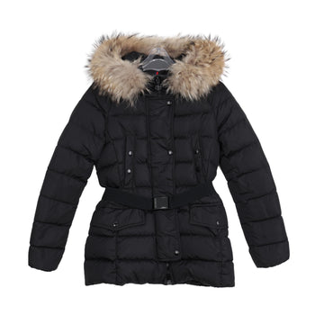 MONCLER Gürtelte Daunenjacke Schwarz 158334881 [P]