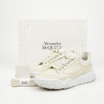 ALEXANDER MCQUEEN Sneaker aus Leder Weiß/Krem 158314161 [P]