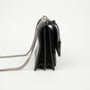 SAINT LAURENT サンセット ミディアム スムース レザー チェーン クロスバッグ ブラック シルバー 158350932 [P]