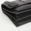SAINT LAURENT サンセット ミディアム スムース レザー チェーン クロスバッグ ブラック シルバー 158350932 [P]