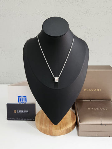 BULGARI 18K Weißgold Halskette Small 352815 158381445 [P]