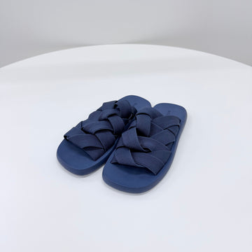 BOTTEGA VENETA インテレッチアートサンダルスリッパネイビー 158383623 [P]