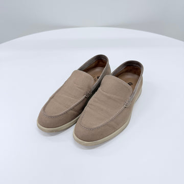 LORO PIANA サマーウォーク スエード ローファー ベージュ 158383719 [P]