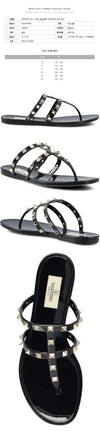 Valentino 25FW Rockstud Strap Sandals Black 7W2S0T84 PVS 0NO 150553921 [P]