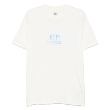 CP COMPANY CP 25SS Grafik Logo T-Shirt Weiß 18CMTS143A 006586W 103 137996305 [P]