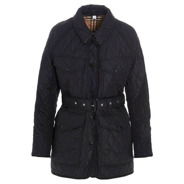 BURBERRY KEMBLE Diamond Quilted Jacket Schwarz 8034122 124399539 [P]