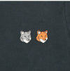 MAISON KITSUNE ダブルフォックスヘッドパッチ女性用半袖Tシャツ 157225250 [P]
