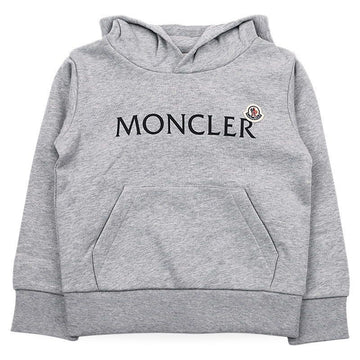 MONCLER Logo-Detail Kapuzenpullover für Kinder (Grau) 8G00017 899PS 980 8,10A 152228655 [P]