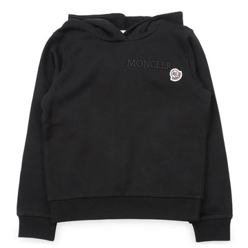 MONCLER コットンフード付きスウェットシャツ（ブラック） 8G00011 89AKM 999 12,14A（成人着用可能） 154483943 [P]