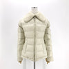 Prada Triangle Logo Real Fur Women's Short Padded Jacket 158400117 [P]