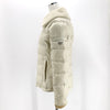 Prada Triangle Logo Real Fur Women's Short Padded Jacket 158400117 [P]