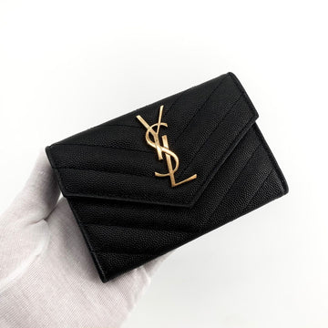 Saint Laurent Envelope Card Holder with Gold-tone 414404 158400381 [P]