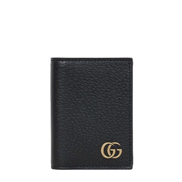 GUCCI Schwarz GG Marmont Kartenetui 158400442 [P]