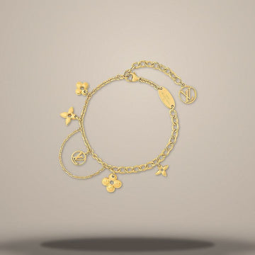 Louis Vuitton Blooming Suppl Bracelet - Gold Finish Brass M8504U 158400728 [P]
