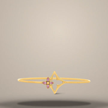 Louis Vuitton Flowergram Strass Bracelet in Gold Metal 158400809 [P]