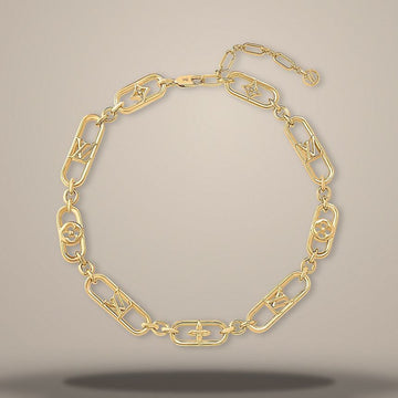 Louis Vuitton My LV Chain Necklace 52 cm M0568U 158401175 [P]
