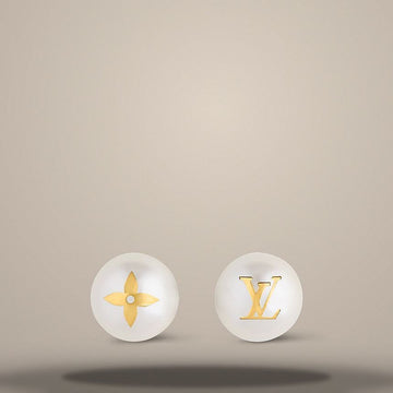 Louis Vuitton My Mix Pearl Earrings with Gold Finish M5149L 158401221 [P]