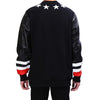 Givenchy Round Leather Sweatshirt with Star Patch 158401470 [P]