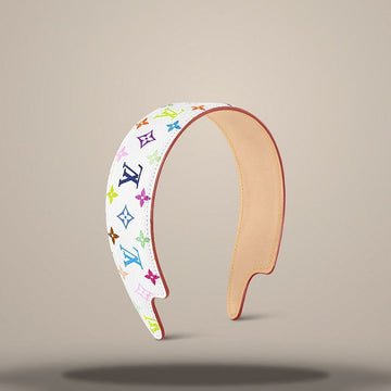 Louis Vuitton Monogram Multicolor LV Outline Headband White M1921M 158403686 [P]
