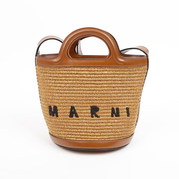 MARNI Tropicalia Small Bucket Bag Braun 158307198 [P]
