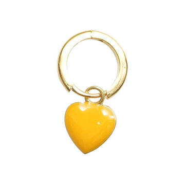 Wilhelmina Garcia Gold Yellow Heart Drop Earrings HRT005-YELLOW 152739552 [P]