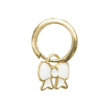Wilhelmina Garcia White Ribbon Drop Earrings 152739589 [P]