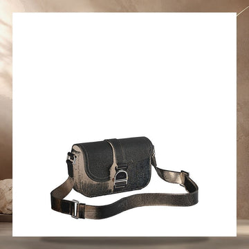 Dior Saddle Heritage Flap Strap Bag Mini Black Oblique Jacquard & Black Grain Calfskin 2ADCA662YKV_H03E 158405871 [P]