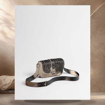 DIOR Saddle Heritage Flap Strap Bag Mini Schwarz 158405925 [P]