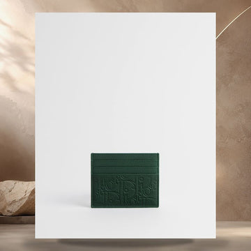 DIOR Kartenetui tiefgrün Gravität Leder 158406259 [P]