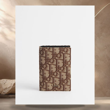 DIOR Bifold-Kartenetui braun Oblique Jacquard 158406288 [P]
