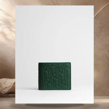 Dior Bifold Wallet Deep Green Gravity Leather 2ESBH027GLF_H620 158406789 [P]