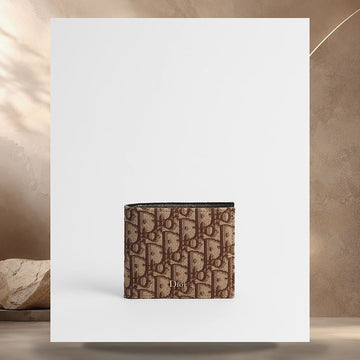 DIOR Bifold-Wallet braun oblique Jacquard 158406795 [P]