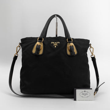 PRADA Nylon-Tote mit goldfarbenem Logo bn1902 158407039 [P]