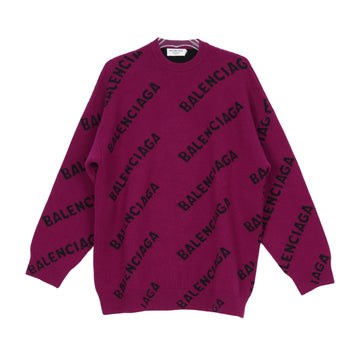 Balenciaga Logo Pattern All Over Knit Purple 158314284 [P]