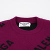 BALENCIAGA ロゴパターンオールオーバーニットパープル 158314284 [P]