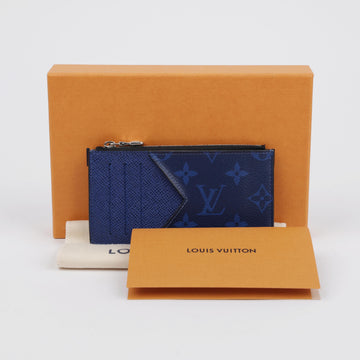 LOUIS VUITTON Monogram Canvas Coin Card Holder Wallet Cobalt 158336010 [P]